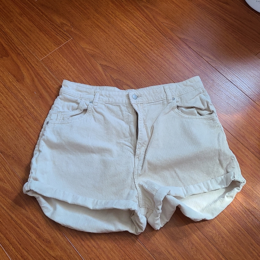 ROLLA'S High Rise Corduroy Dusters Slim Shorts - Sand Cream - Picture 5 of 7